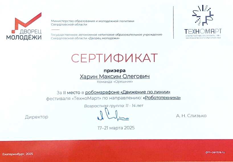 Робомарафон «Движение по линии» в рамках фестиваля «ТехноМарт»